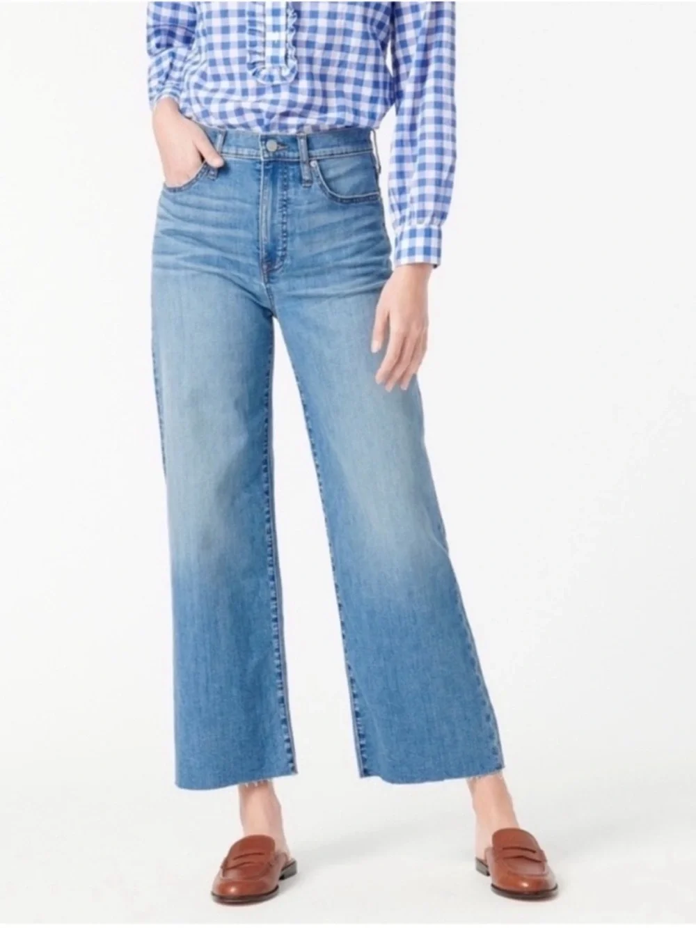J. Crew slim wide leg jeans Size: 28